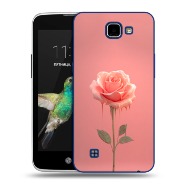 Пластиковый чехол на LG K4 с принтом Розовая роза Пластиковый чехол на LG K4 с принтом Розовая роза