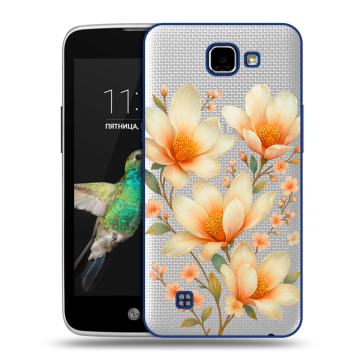 Пластиковый чехол на LG K4 с принтом Цветы Пластиковый чехол на LG K4 с принтом Цветы