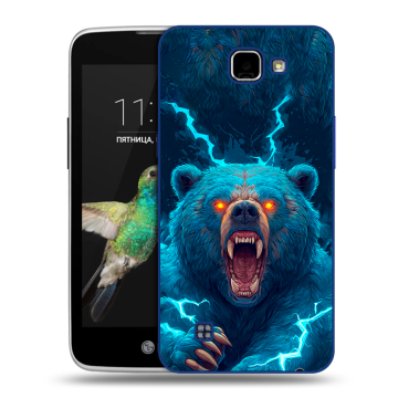 Пластиковый чехол на LG K4 с принтом Медведь Пластиковый чехол на LG K4 с принтом Медведь