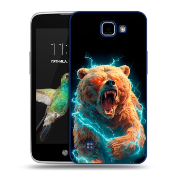 Пластиковый чехол на LG K4 с принтом Медведь Пластиковый чехол на LG K4 с принтом Медведь