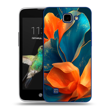 Пластиковый чехол на LG K4 с принтом Цветы Пластиковый чехол на LG K4 с принтом Цветы
