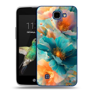 Пластиковый чехол на LG K4 с принтом Цветы Пластиковый чехол на LG K4 с принтом Цветы