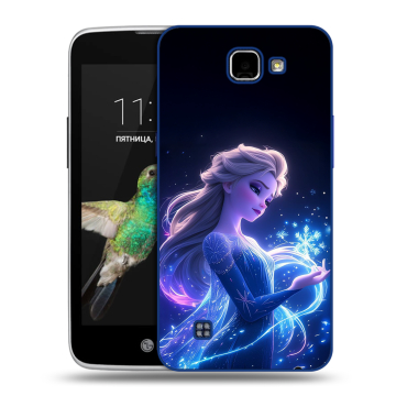 Пластиковый чехол на LG K4 с принтом Холодное сердце Frozen