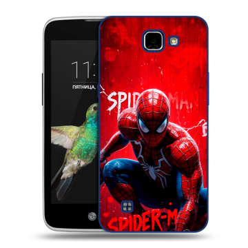 Пластиковый чехол на LG K4 с принтом Spiderman Человек паук Пластиковый чехол на LG K4 с принтом Spiderman Человек паук
