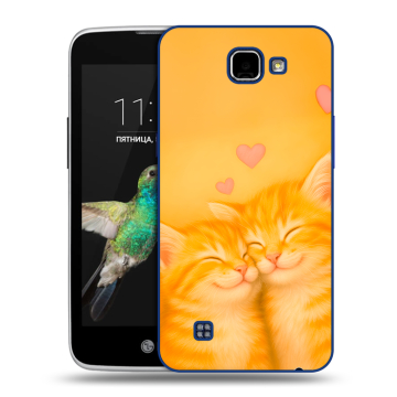Пластиковый чехол на LG K4 с принтом Милые котята
