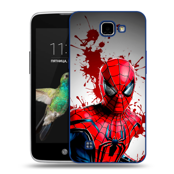 Пластиковый чехол на LG K4 с принтом Spiderman Человек паук Пластиковый чехол на LG K4 с принтом Spiderman Человек паук