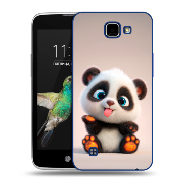 Пластиковый чехол на LG K4 с принтом милая панда