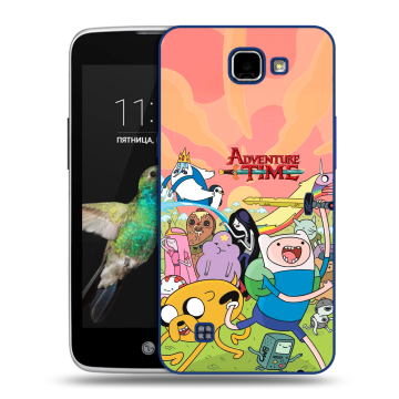 Пластиковый чехол на LG K4 с принтом Adventure time Время приключений Пластиковый чехол на LG K4 с принтом Adventure time Время приключений