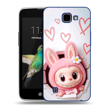 Пластиковый чехол на LG K4 с принтом Labubu Лабубу