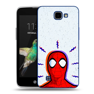 Пластиковый чехол на LG K4 с принтом Spiderman Человек паук Пластиковый чехол на LG K4 с принтом Spiderman Человек паук