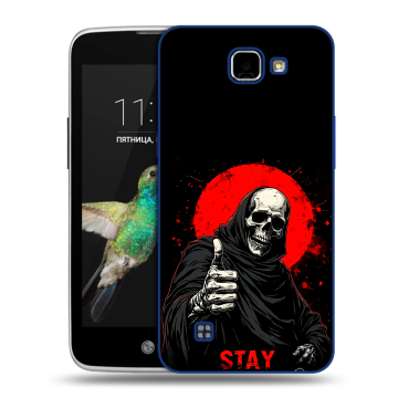 Пластиковый чехол на LG K4 с принтом смешной скелет Пластиковый чехол на LG K4 с принтом смешной скелет