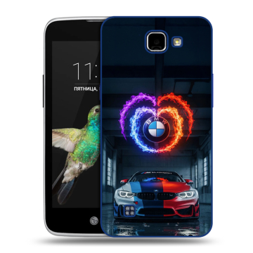 Пластиковый чехол на LG K4 с принтом BMW БМВ