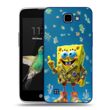Пластиковый чехол на LG K4 с принтом Спанч боб Спанчбоб Пластиковый чехол на LG K4 с принтом Спанч боб Спанчбоб