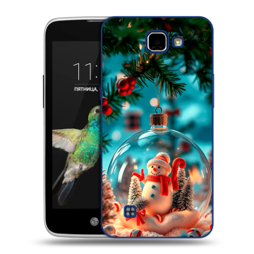 Пластиковый чехол на LG K4 с принтом Новый год Пластиковый чехол на LG K4 с принтом Новый год