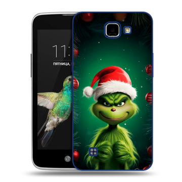 Пластиковый чехол на LG K4 с принтом Гринч Новый год Рождество Пластиковый чехол на LG K4 с принтом Гринч Новый год Рождество