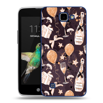Пластиковый чехол на LG K4 с принтом Новый год Пластиковый чехол на LG K4 с принтом Новый год