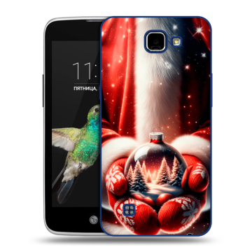 Пластиковый чехол на LG K4 с принтом Новый год Пластиковый чехол на LG K4 с принтом Новый год