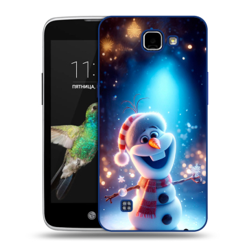 Пластиковый чехол на LG K4 с принтом Новый год Пластиковый чехол на LG K4 с принтом Новый год