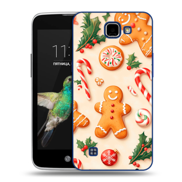 Пластиковый чехол на LG K4 с принтом Новый год Пластиковый чехол на LG K4 с принтом Новый год