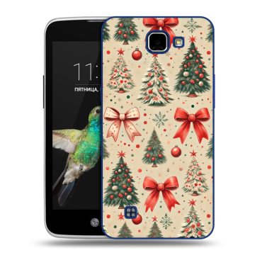 Пластиковый чехол на LG K4 с принтом Новый год Пластиковый чехол на LG K4 с принтом Новый год