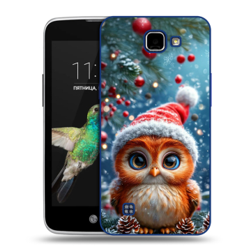 Пластиковый чехол на LG K4 с принтом Новый год Пластиковый чехол на LG K4 с принтом Новый год