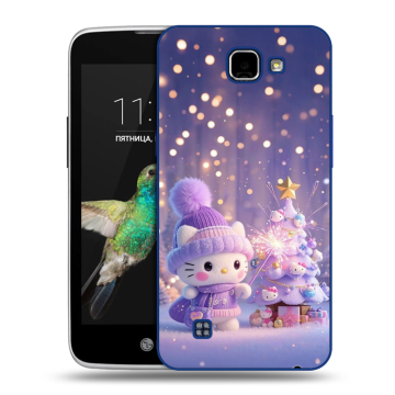 Пластиковый чехол на LG K4 с принтом Новый год Пластиковый чехол на LG K4 с принтом Новый год