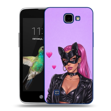 Пластиковый чехол на LG K4 с принтом женский Пластиковый чехол на LG K4 с принтом женский