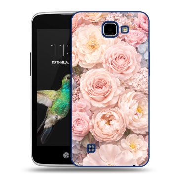 Пластиковый чехол на LG K4 с принтом женский