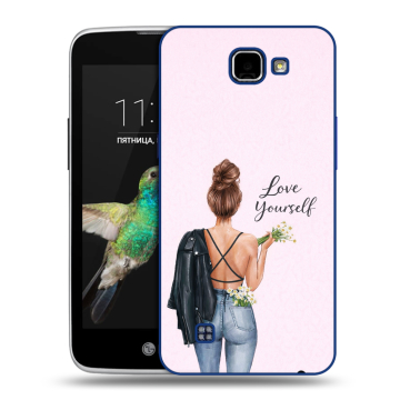 Пластиковый чехол на LG K4 с принтом женский