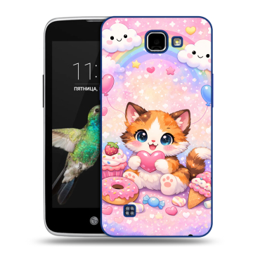 Пластиковый чехол на LG K4 с принтом для девочек Пластиковый чехол на LG K4 с принтом для девочек