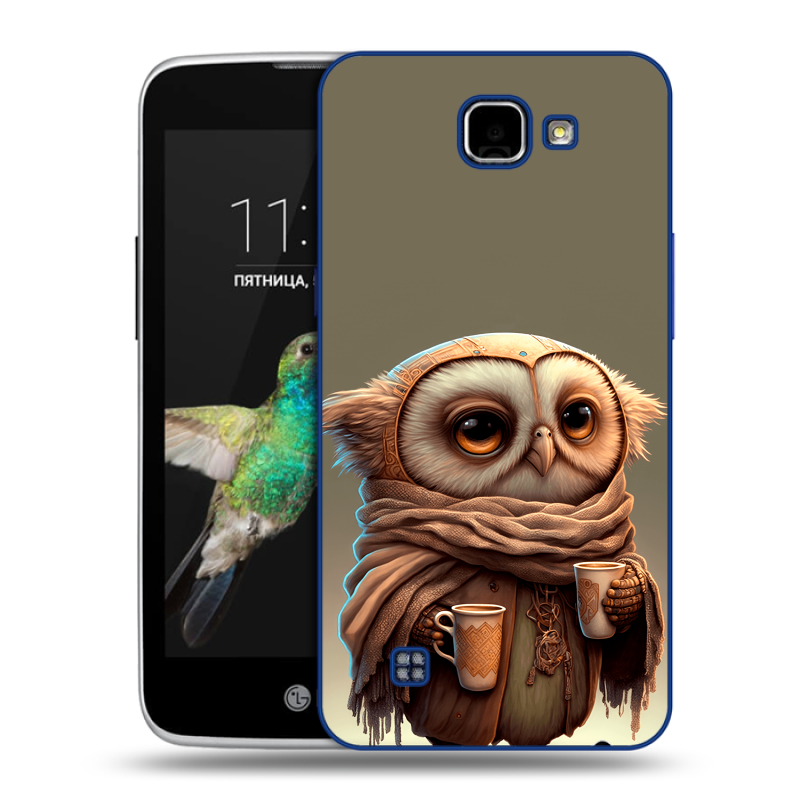 Пластиковый чехол на LG K4 с принтом Сова Пластиковый чехол на LG K4 с принтом Сова