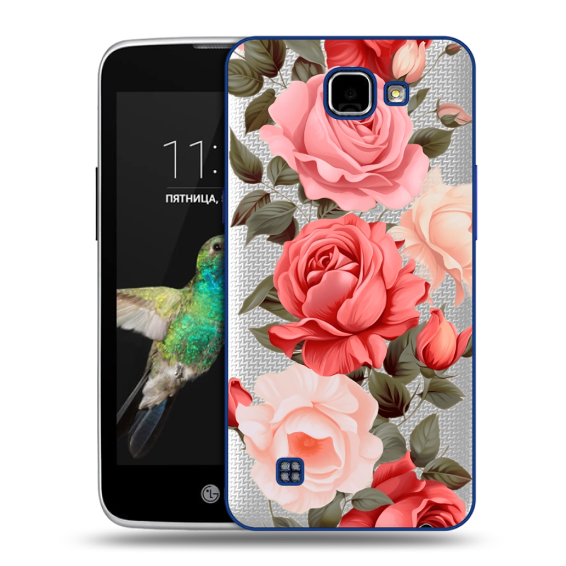 Пластиковый чехол на LG K4 с принтом Розы Пластиковый чехол на LG K4 с принтом Розы