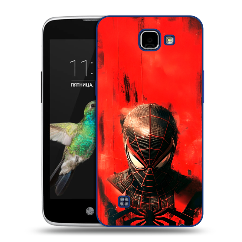 Пластиковый чехол на LG K4 с принтом человек паук spiderman Пластиковый чехол на LG K4 с принтом человек паук spiderman