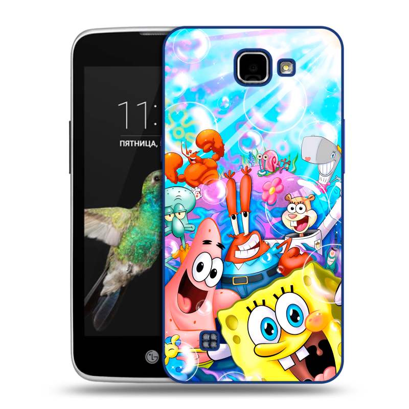 Пластиковый чехол на LG K4 с принтом спанчбоб спанч боб Пластиковый чехол на LG K4 с принтом спанчбоб спанч боб