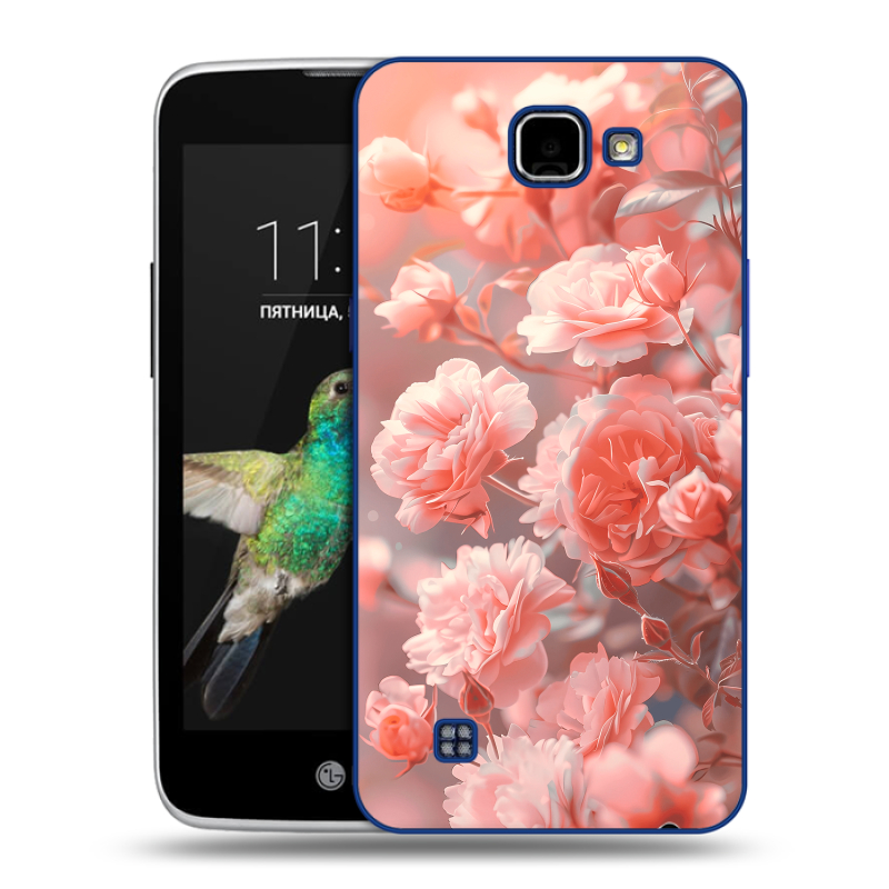 Пластиковый чехол на LG K4 с принтом Розы цветы Пластиковый чехол на LG K4 с принтом Розы цветы
