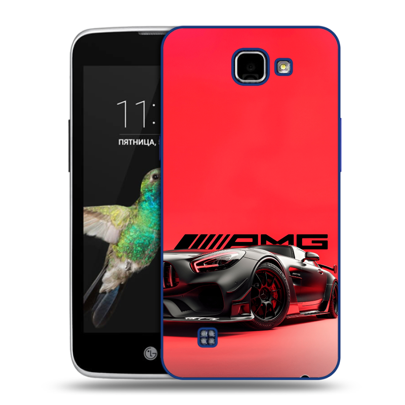 Пластиковый чехол на LG K4 с принтом Мерседес Mercedes AMG Пластиковый чехол на LG K4 с принтом Мерседес Mercedes AMG