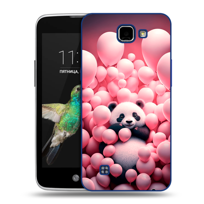 Пластиковый чехол на LG K4 с принтом Панда Пластиковый чехол на LG K4 с принтом Панда
