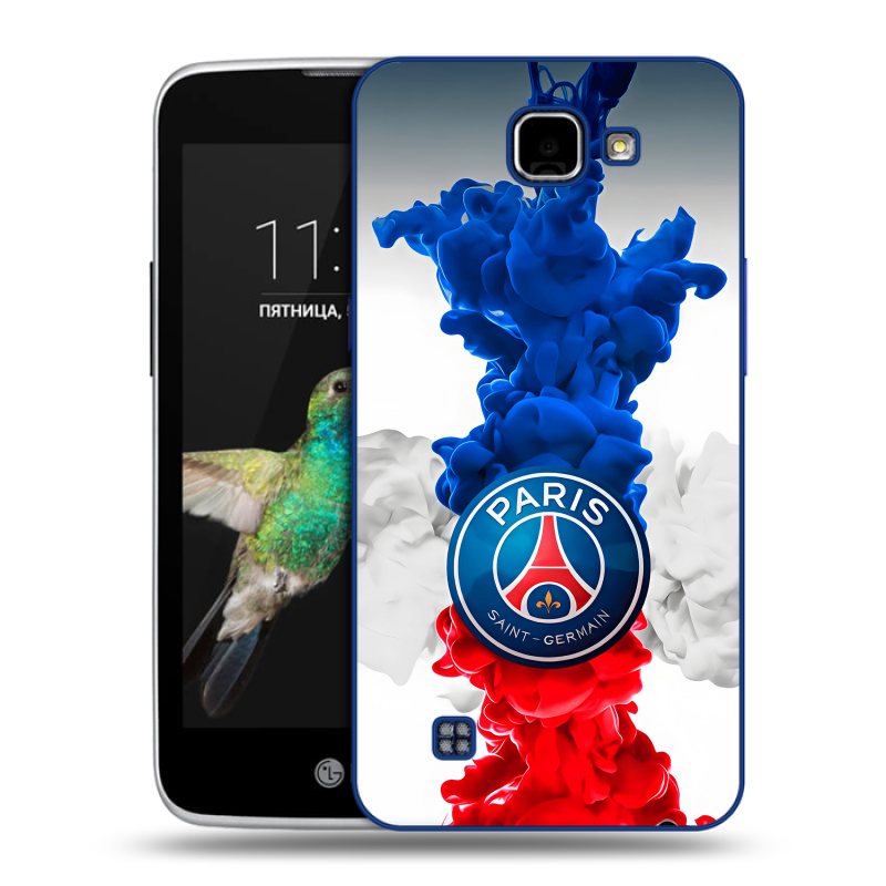 Пластиковый чехол на LG K4 с принтом PSG ПСЖ Пластиковый чехол на LG K4 с принтом PSG ПСЖ