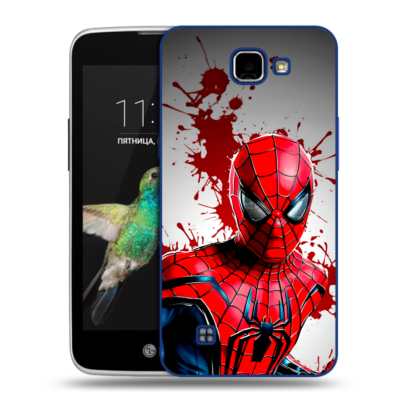 Пластиковый чехол на LG K4 с принтом Spiderman Человек паук Пластиковый чехол на LG K4 с принтом Spiderman Человек паук