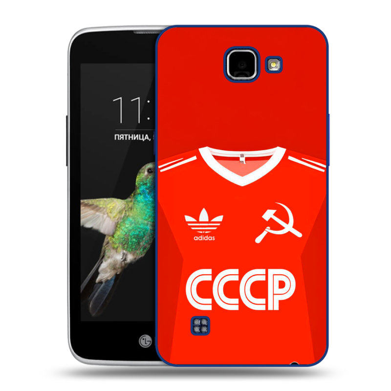 Пластиковый чехол на LG K4 с принтом Флаг Герб СССР Пластиковый чехол на LG K4 с принтом Флаг Герб СССР