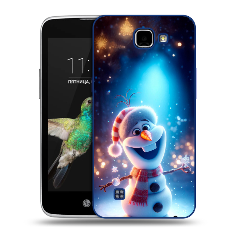 Пластиковый чехол на LG K4 с принтом Новый год Пластиковый чехол на LG K4 с принтом Новый год