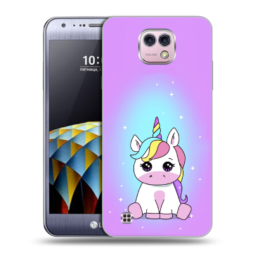 Силиконовый чехол на LG X cam с принтом Единорог Силиконовый чехол на LG X cam с принтом Единорог