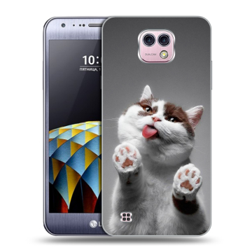 Силиконовый чехол на LG X cam с принтом Коты Силиконовый чехол на LG X cam с принтом Коты