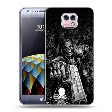 Силиконовый чехол на LG X cam с принтом Скелет Силиконовый чехол на LG X cam с принтом Скелет