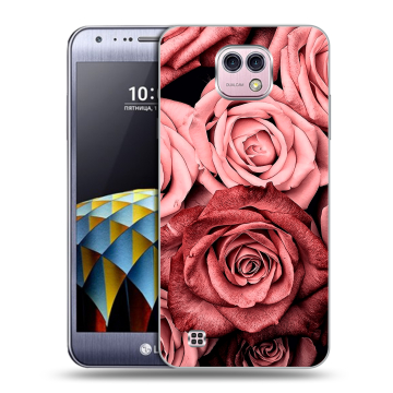 Силиконовый чехол на LG X cam с принтом Цветы розы Силиконовый чехол на LG X cam с принтом Цветы розы