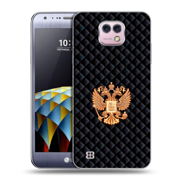 Силиконовый чехол на LG X cam с принтом Герб России принт Силиконовый чехол на LG X cam с принтом Герб России принт