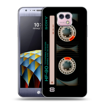 Силиконовый чехол на LG X cam с принтом Кассета Силиконовый чехол на LG X cam с принтом Кассета