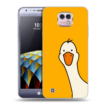 Силиконовый чехол на LG X cam с принтом Утка