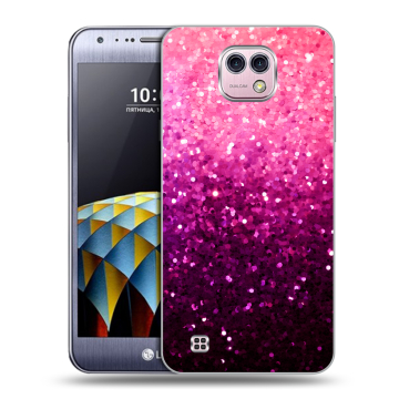 Силиконовый чехол на LG X cam с принтом Блестки Силиконовый чехол на LG X cam с принтом Блестки