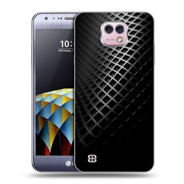 Силиконовый чехол на LG X cam с принтом Текстура металла Силиконовый чехол на LG X cam с принтом Текстура металла